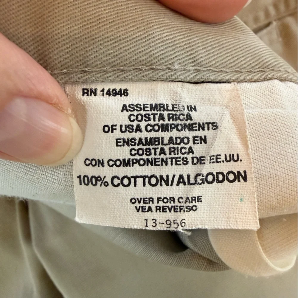 Bill Blass Men's Khaki Chinos, Pleated, Straight Leg 36 x32